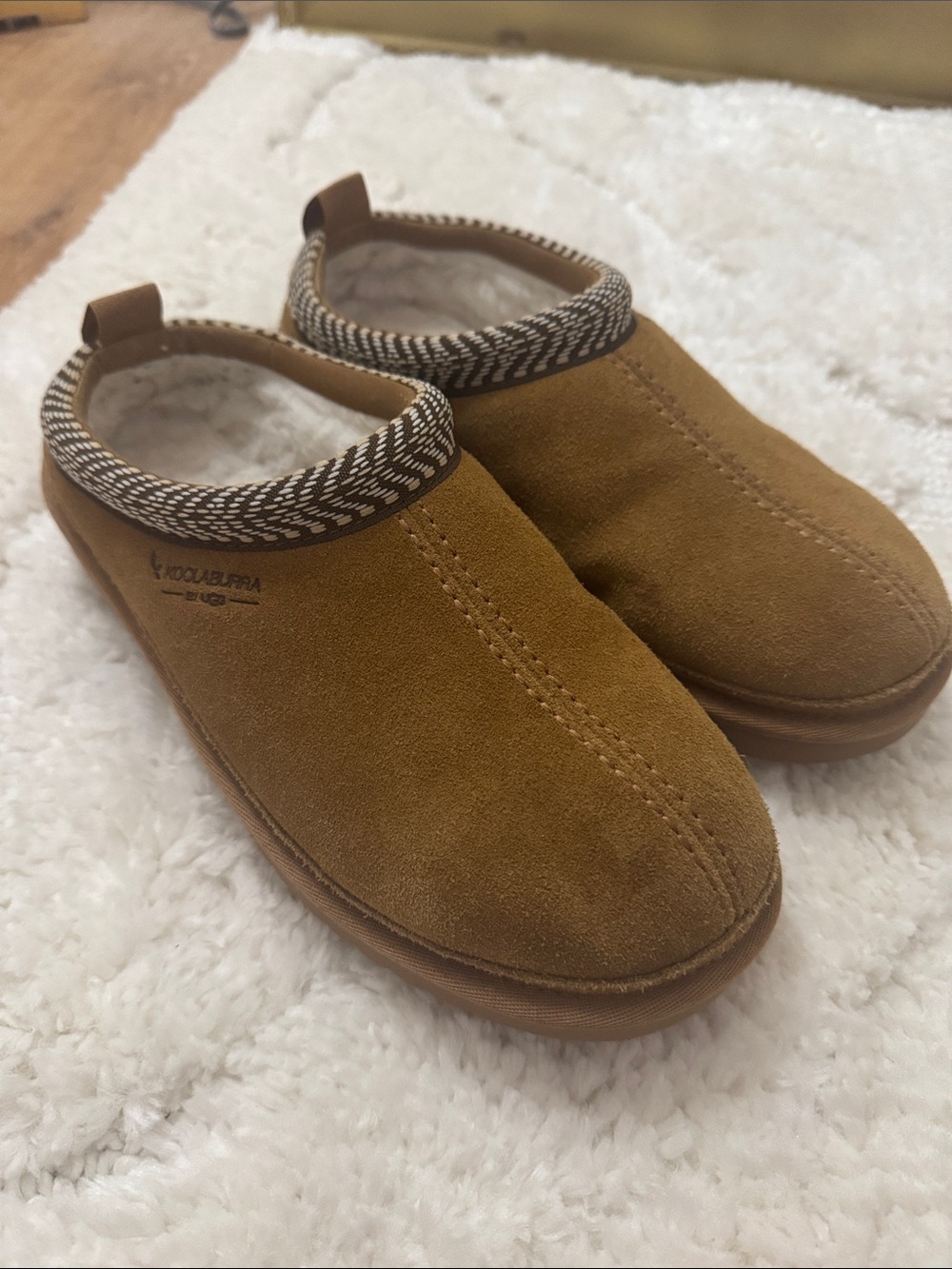 Koolaburra by Ugg Tan Suede Slip-On Women's Slippers